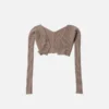 La maille Pralù Micro charm logo cardigan La maille Pralù Micro charm logo cardigan