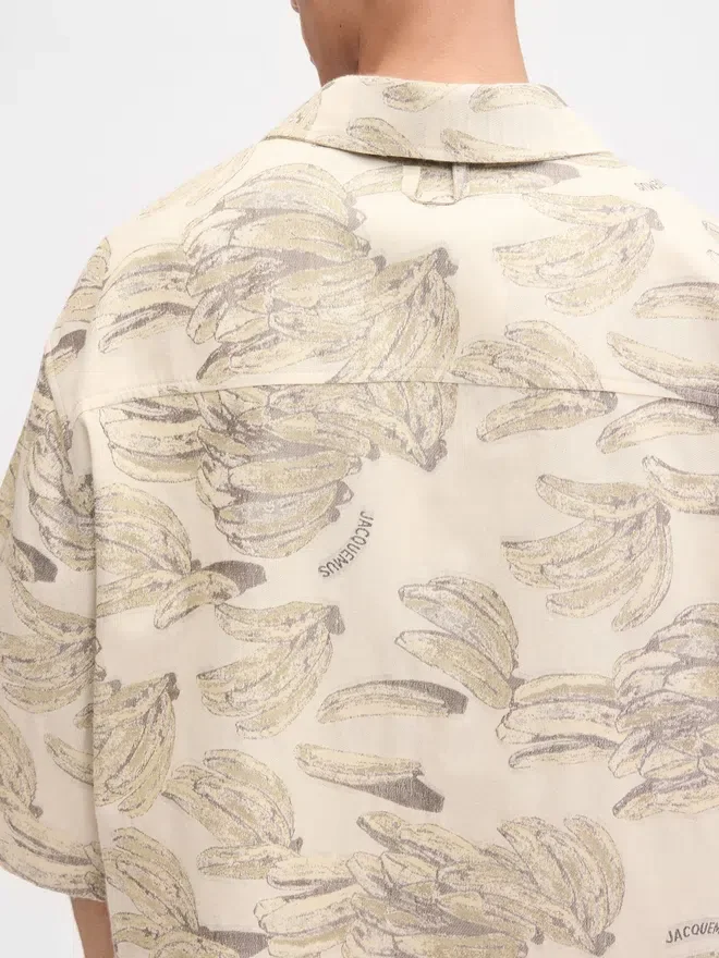 The Aloe shirt Banana jacquard boxy shirt The Aloe shirt Banana jacquard boxy shirt