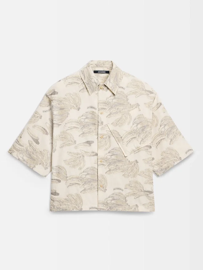 The Aloe shirt Banana jacquard boxy shirt The Aloe shirt Banana jacquard boxy shirt