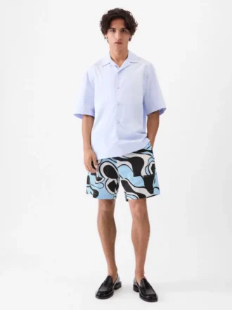 The Aloe shorts Wavy Psyche print shorts