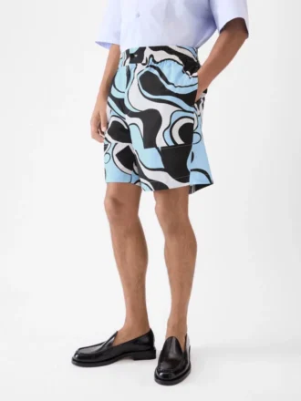 The Aloe shorts Wavy Psyche print shorts