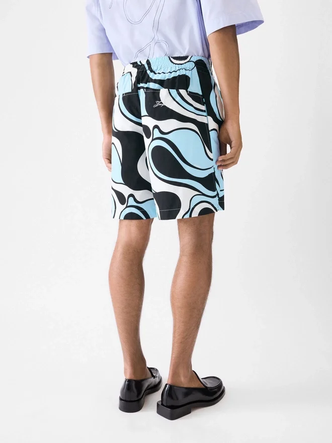 The Aloe shorts Wavy Psyche print shorts The Aloe shorts Wavy Psyche print shorts