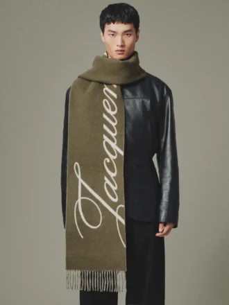 The Atelier scarf Long scarf with logo