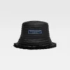 The Bacino bucket hat Frayed raffia hat