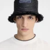The Bacino bucket hat Frayed raffia hat