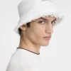 The Bacino bucket hat Frayed raffia hat