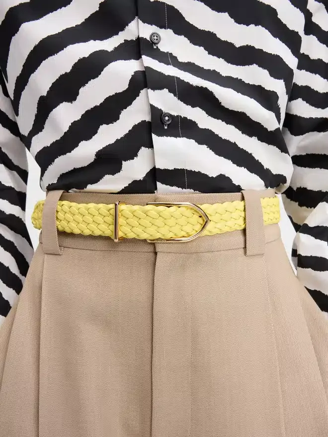 The Bambino belt Braided signature-buckle belt The Bambino belt Braided signature-buckle belt