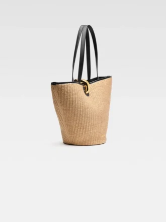 The Bambola Asymmetric bucket bag