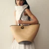 The Bambola Asymmetric bucket bag