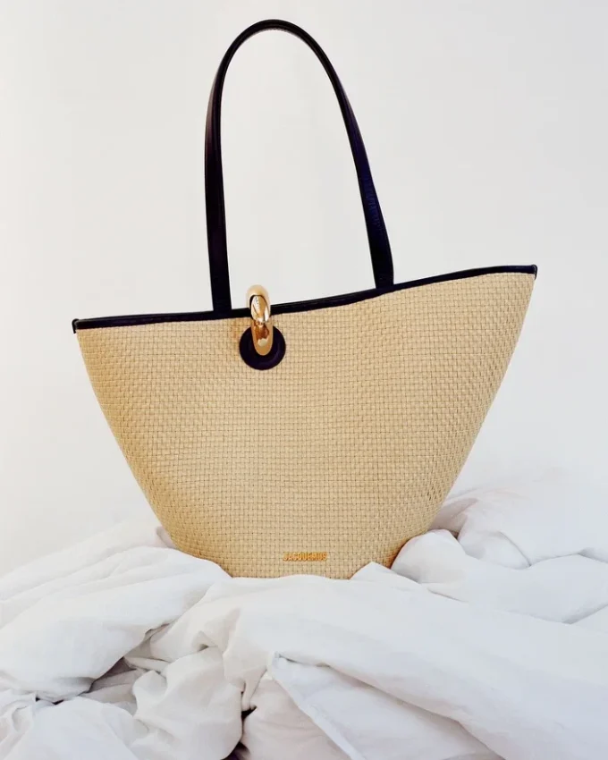 The Bambola Asymmetric bucket bag