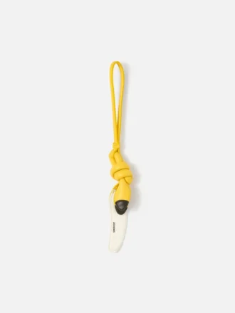 The banana Knotted banana-shaped bag charm