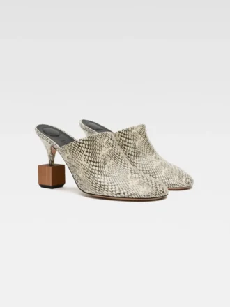 The Bisou mules Geometric-heel mules