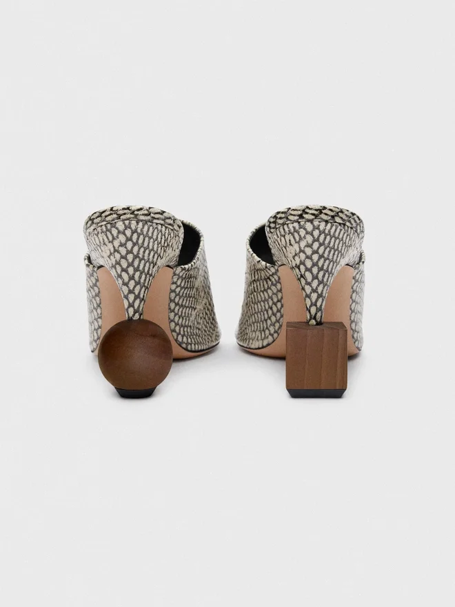 The Bisou mules Geometric-heel mules The Bisou mules Geometric-heel mules