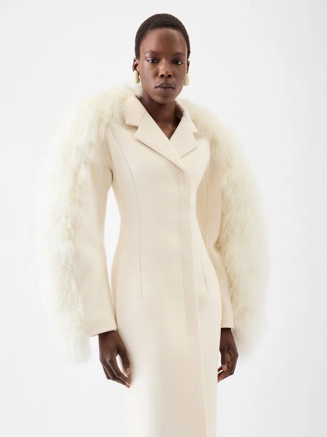 The Boa coat Shearling boa coat The Boa coat Shearling boa coat