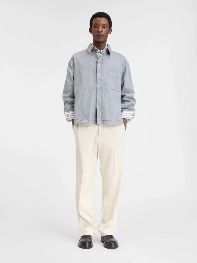 The Boulanger shirt Puffed denim over-shirt The Boulanger shirt Puffed denim over-shirt