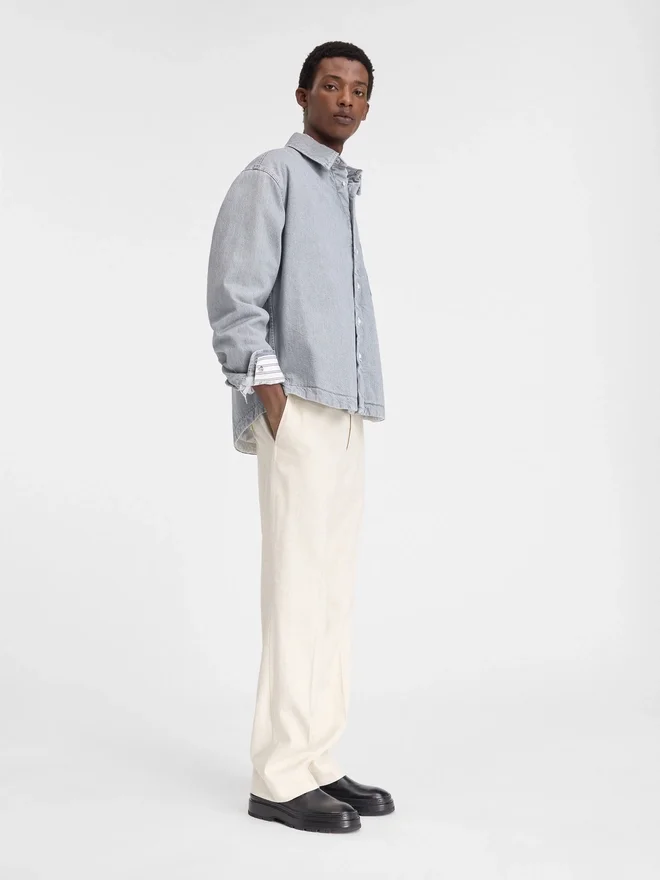 The Boulanger shirt Puffed denim over-shirt The Boulanger shirt Puffed denim over-shirt