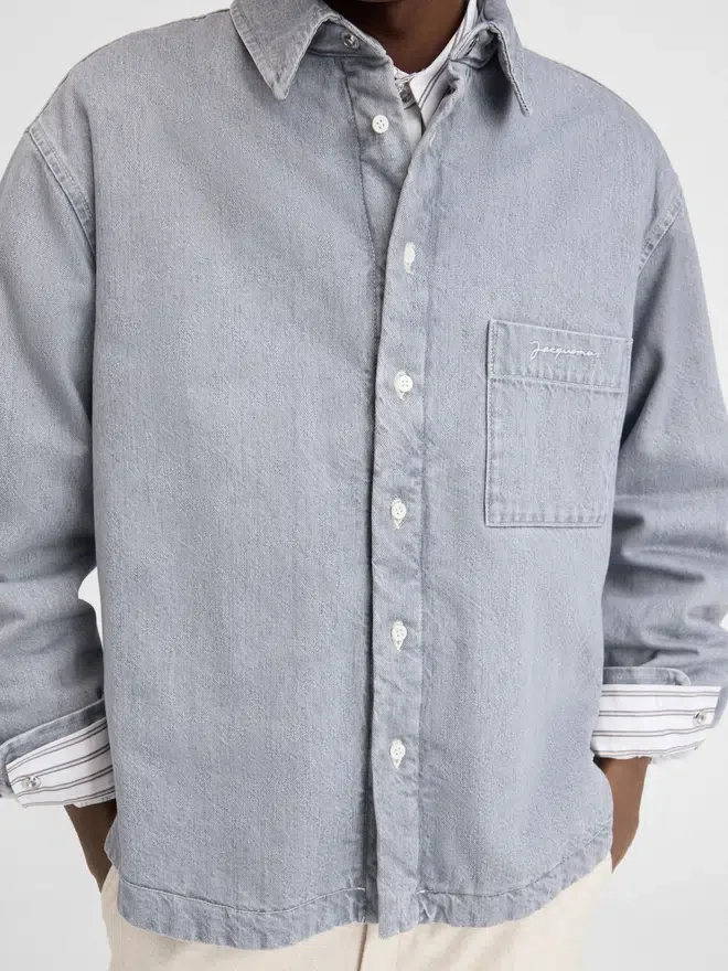 The Boulanger shirt Puffed denim over-shirt The Boulanger shirt Puffed denim over-shirt