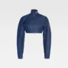 The Cabrio denim de-Nîmes jacket Cropped denim moto jacket