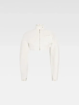 The Cabrio denim de-Nîmes jacket Cropped denim moto jacket