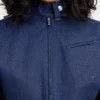 The Cabrio denim de-Nîmes jacket Cropped denim moto jacket