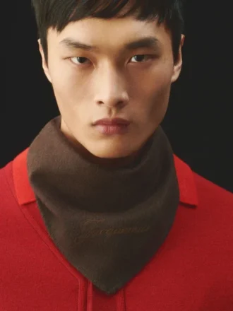 The Cachemiro bandana Embroidered cashmere bandana