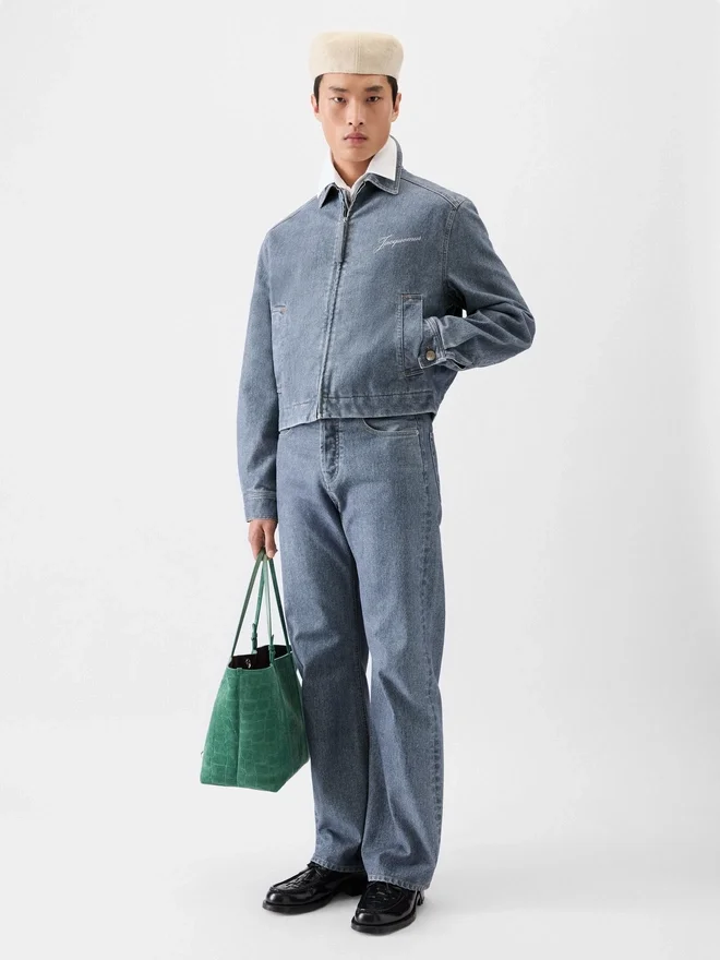 The Canevas de-Nîmes denim jacket Zipped denim jacket The Canevas de-Nîmes denim jacket Zipped denim jacket