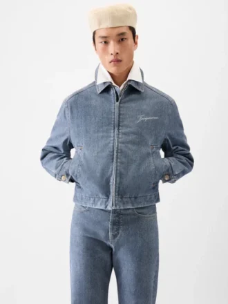 The Canevas de-Nîmes denim jacket Zipped denim jacket