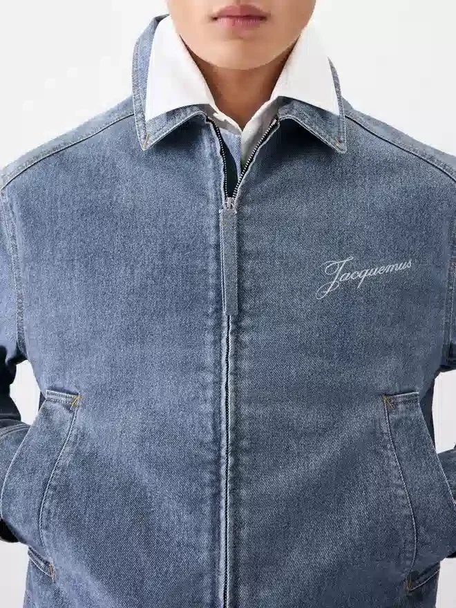 The Canevas de-Nîmes denim jacket Zipped denim jacket The Canevas de-Nîmes denim jacket Zipped denim jacket