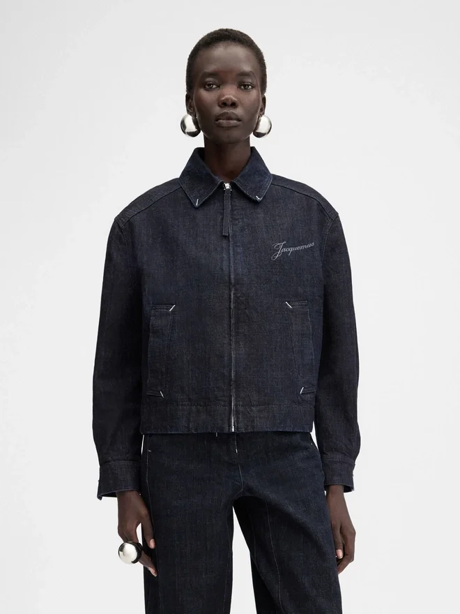 The Canevas de-Nîmes denim jacket Zipped denim jacket The Canevas de-Nîmes denim jacket Zipped denim jacket