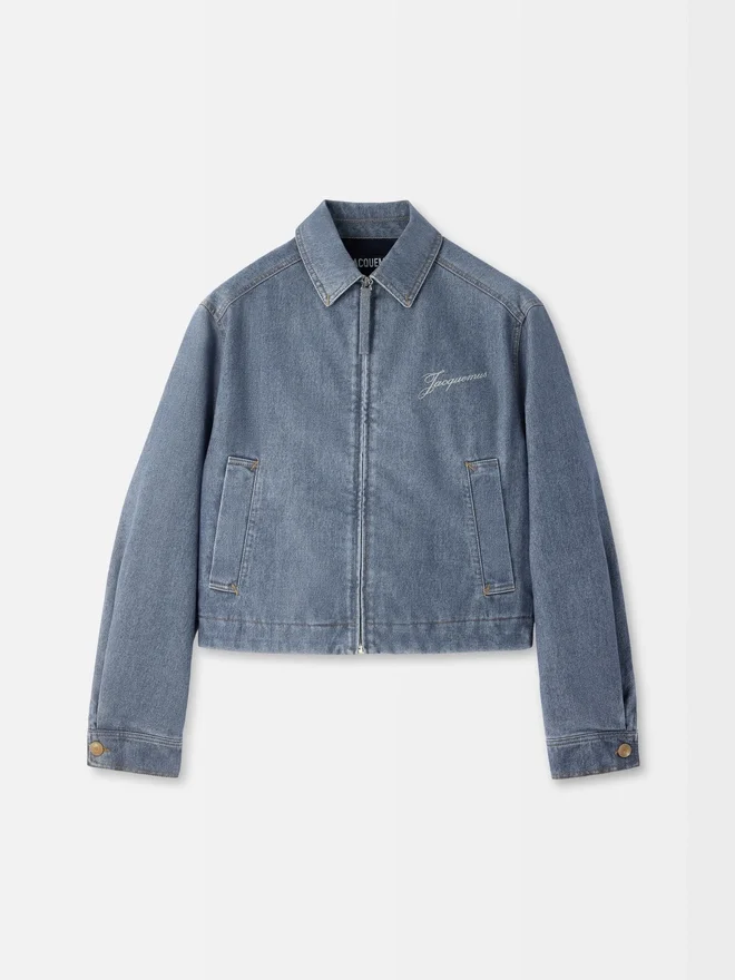 The Canevas de-Nîmes denim jacket Zipped denim jacket The Canevas de-Nîmes denim jacket Zipped denim jacket