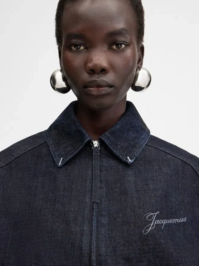 The Canevas de-Nîmes denim jacket Zipped denim jacket The Canevas de-Nîmes denim jacket Zipped denim jacket