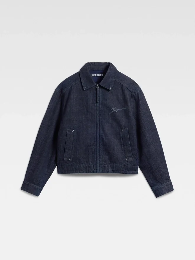 The Canevas de-Nîmes denim jacket Zipped denim jacket The Canevas de-Nîmes denim jacket Zipped denim jacket