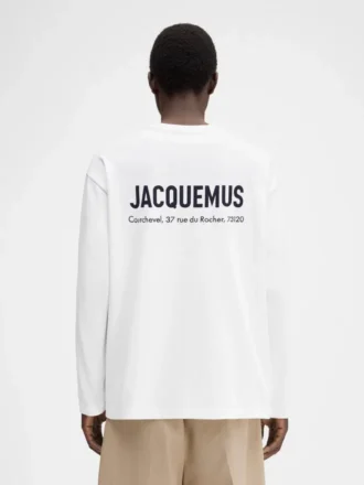 The Courchevel address long-sleeve t-shirt Long sleeve t-shirt with printed address and logo – sold exclusively online and in our Courchevel store