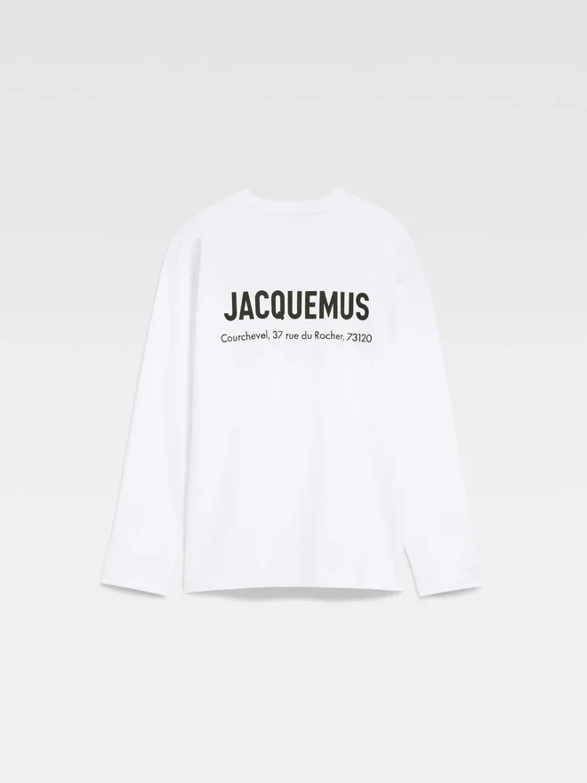 The Courchevel address long-sleeve t-shirt Long sleeve t-shirt with printed address and logo – sold exclusively online and in our Courchevel store The Courchevel address long-sleeve t-shirt Long sleeve t-shirt with printed address and logo – sold exclusively online and in our Courchevel store