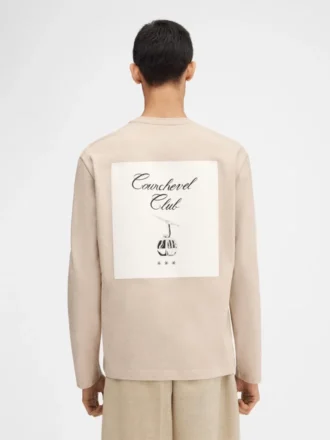 The Courchevel t-shirt Long-sleeved logo t-shirt – sold exclusively online and in our Courchevel boutique