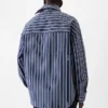 The Cuadro long-sleeve shirt Asymmetric Business-striped shirt The Cuadro long-sleeve shirt Asymmetric Business-striped shirt