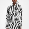 The Cuadro shirt Zebra Arty print asymmetric shirt The Cuadro shirt Zebra Arty print asymmetric shirt