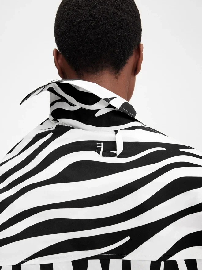 The Cuadro shirt Zebra Arty print asymmetric shirt The Cuadro shirt Zebra Arty print asymmetric shirt
