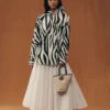 The Cuadro shirt Zebra Arty print asymmetric shirt The Cuadro shirt Zebra Arty print asymmetric shirt