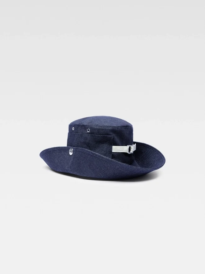 The de-Nîmes denim bucket hat Stitched bucket hat The de-Nîmes denim bucket hat Stitched bucket hat