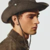 The de-Nîmes denim bucket hat Stitched bucket hat