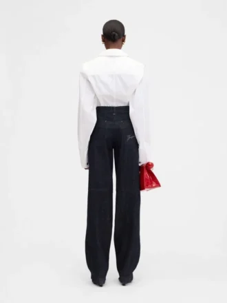 The de-Nîmes denim cargo pants Curved cargo jeans