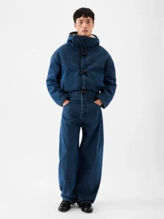 The de-Nîmes denim duffle coat Denim duffle coat