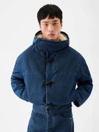 The de-Nîmes denim duffle coat Denim duffle coat