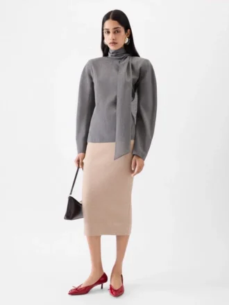 The Doppio knit skirt Knit pencil skirt