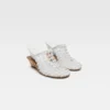 The double woven shoes Braided double mules