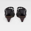 The double woven shoes Braided double mules
