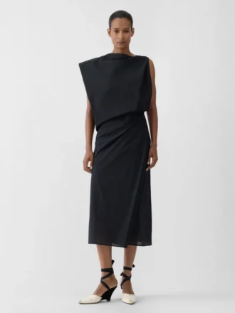 The Drap dress Asymmetric column dress
