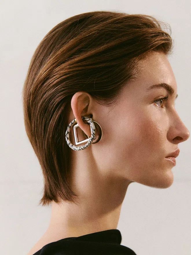 The ear jewelry Trio of geometric ear-cuffs The ear jewelry Trio of geometric ear-cuffs