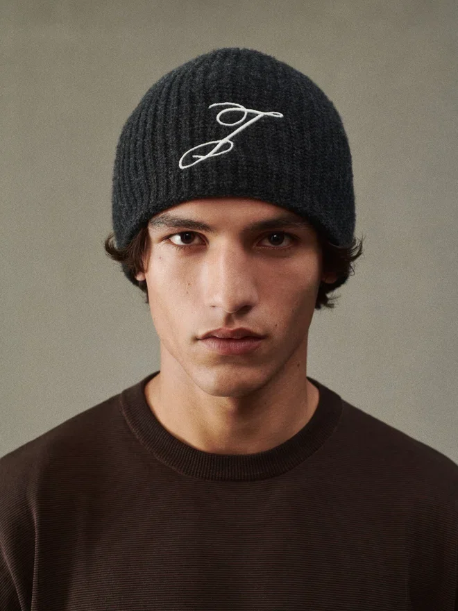 The Espiral beanie Embroidered monogram beanie The Espiral beanie Embroidered monogram beanie